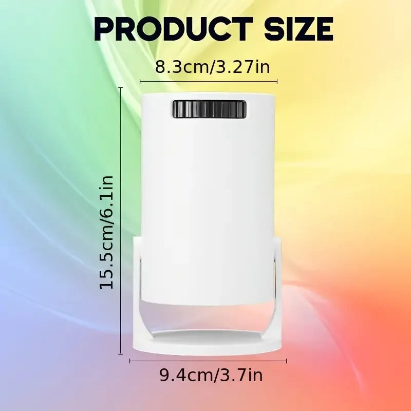Vibey Ceiling Projector - Connect your phone via USBC