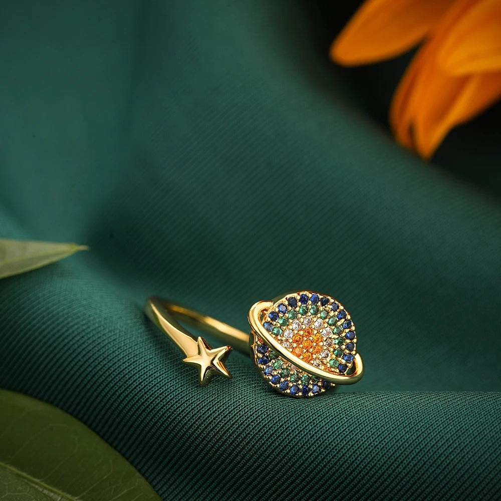 Flower Spinner Anxiety Ring - One Size Fits All